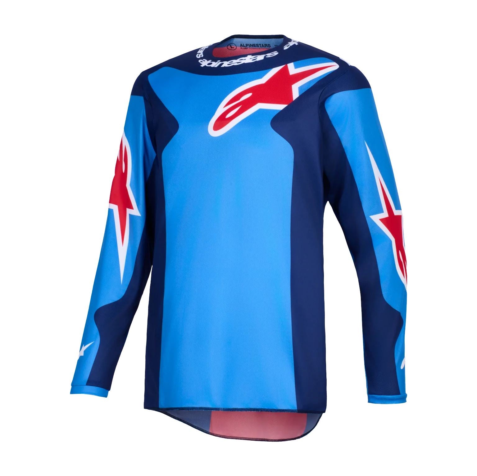Alpinestars 2026 Fluid Grid Motocross Jersey Blue Red